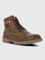 Botin Cuero Rosco Café Hombre