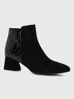 Botin Brunate Cuero Mujer Naville Negro