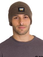 Gorro Label Cuff Beanie Unisex Café