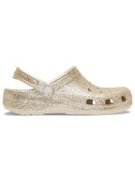 Zueco Unisex Classic Clog Glitter Dorado