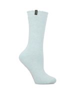 Calcetín Algodón Mujer Heavy St Plain Celeste