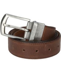 Cinturón Cuero Hombre Rf New Reversible Café