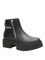 Botin Cuero Mujer Colorado Max Chelsea Negro