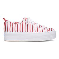 Zapatilla Mujer Triple Up Stripe Blanco/Rojo