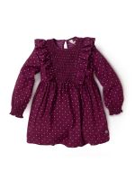Vestido Niña Blossom Burdeo