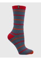 Calcetin Algodón Mujer Heavy Lines Azul