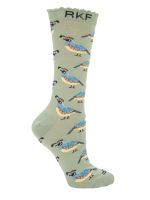 Calcetin Bambú Mujer St Codorniz Verde