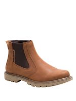 Botin Cuero Hombre Colorado 2 Chelsea Café