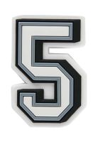 Jibbitz Número 5 Blanco