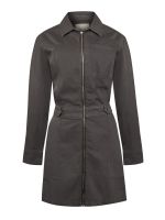 Vestido Algodon/Lino Mujer Rouri Gris