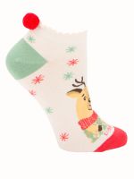 Calcetín Algodón Mujer Ped St Reno Beige