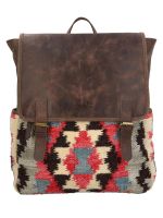 Mochila Cuero Mujer Kl Priya Back Multicolor