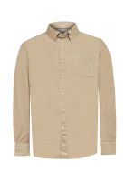 Camisa Algodón Orgánico Hombre Corduroy Beige