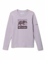 Polera ML Niña Hazeldel Hill Graphic Morado