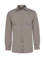 Camisa Lino Orgánico Hombre Linen Café