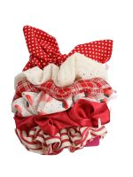 Pack 6 Colets Mujer Scrunchies Rojo