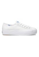 Zapatilla Cuero Blanca Mujer Triple Kick