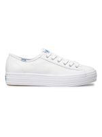 Zapatilla Cuero Blanca Mujer Triple Kick