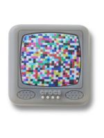 Jibbitz Televisor Pixelado con Luz Gris