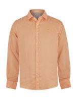 Camisa Lino Orgánico Naranja Linensol Hombre