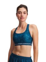 Peto UA Armour Mid Crossback Printed Azul Mujer