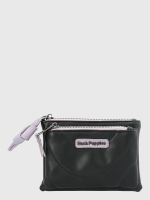 Billetera Ecocuero Mujer Quilt Zip Wallet Negro