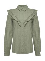 Blusa Algodon Organico Mujer Margat Verde