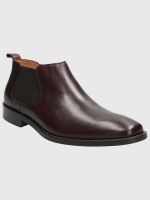 Botín Cuero Hombre Twist Burdeo