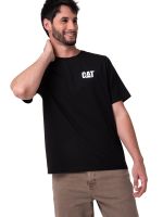 Polera Manga Corta Hombre Moto Diseño Negro