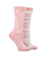 Calcetín Algodón Mujer Diff Music Rosado