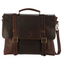 Maletín Cuero Hombre Tc Flap Fede Café