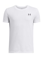 Polera Manga Corta Ua Sportstyle Lc Blanco Para Niño