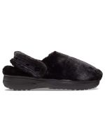 Zueco Crocs Mujer Unfurgettable Peludo Negro