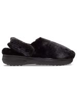 Zueco Crocs Mujer Unfurgettable Peludo Negro