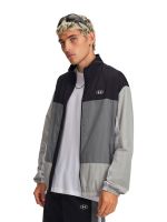 Poleron UA Icon Woven Track Full Zip Negro Hombre