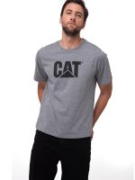 Polera Manga Corta Logo Gris Hombre