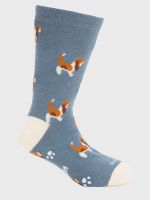 Calcetin Algodón Niño C Basset Azul