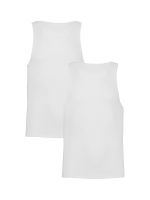 Camiseta sin manga de algodón  hombre negra 2-pack