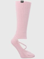 Calcetin Mujer Strap Grip Long Rosado