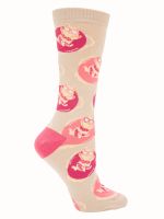 Calcetín Algodón Mujer C Cat Beige