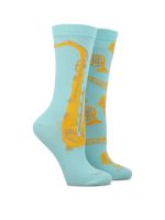 Calcetín Algodón Mujer Diff Trompet Celeste