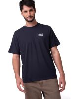 Polera Manga Corta Hombre Small Logo Azul