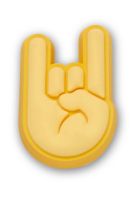 Jibbitz Crocs Roca En Las Manos Morado