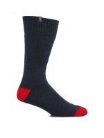 Calcetín Algodón Hombre Heavy Plain Azul Oscuro