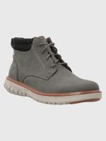 Botín Cuero Hombre Smart Lace Boot Gris