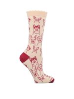 Calcetín Algodón Mujer C St Dogs Crema