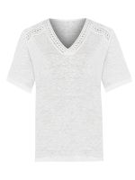 Polera Lino Orgánico Beige Remini Mujer