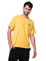 Polera Manga Corta Hombre Graphic Moto Amarillo