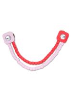 Jibbitz Cadena Mostacillas Rosas y Rojas