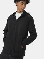 Polerón Unisex Full Zipper Hexagonal Gris